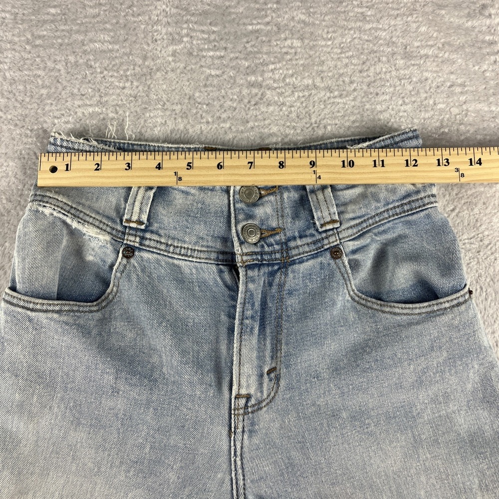 Abercrombie‎ and Fitch Women Size 24 00R Raw Hem Ultra High Rise Mom Jeans - Picture 6 of 10